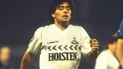 Diego Maradona wearing a Spurs jersey. (Getty)