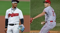 Francisco Lindor (left) & Trevor Bauer. (Getty)