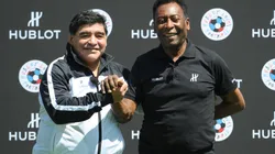 Diego Maradona and Pelé. (Getty)
