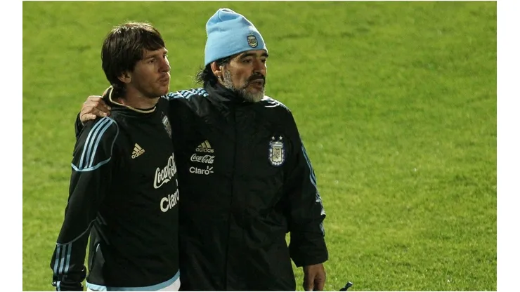 Maradona and Messi (Getty)