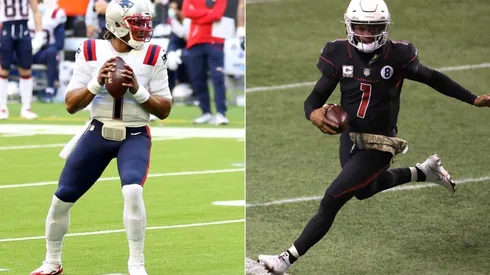 Cam Newton (left) and Kyler Murray. (Getty)