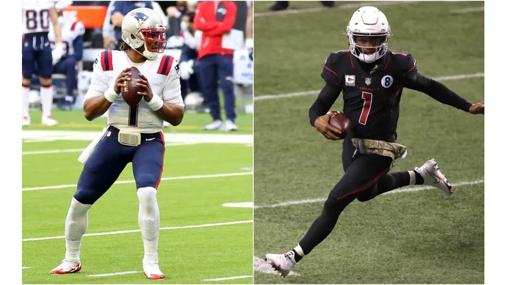 Cam Newton (left) and Kyler Murray. (Getty)