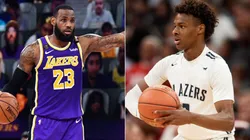 LeBron wants to play with his son Bronny. (Getty)