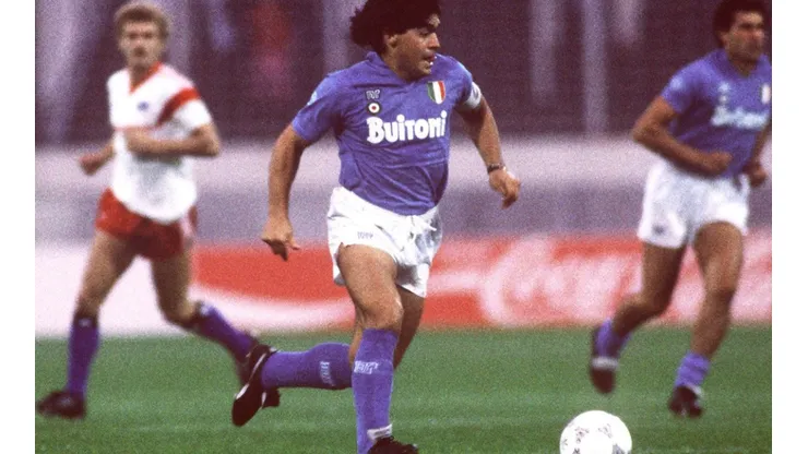 Diego left a big mark on Napoli's history. (Getty)