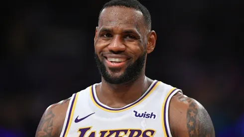 LeBron James is happy. (Getty)