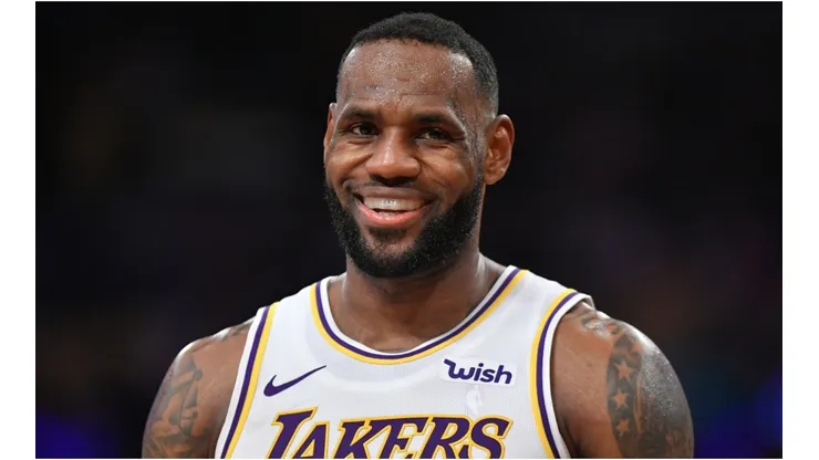 LeBron James is happy. (Getty)