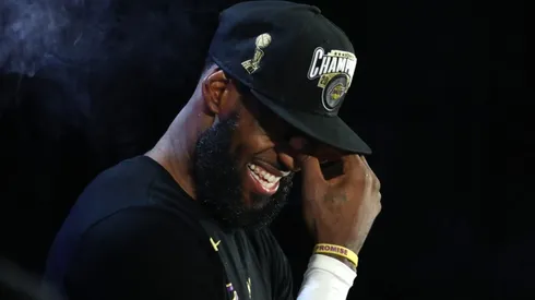 James just won his 4th ring. (Getty)