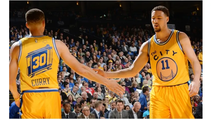 Steph Curry and Klay Thompson are The Splash Brothers. (Getty)