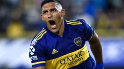 Ramón 'Wanchope' Ábila of Boca Juniors celebrates after scoring a goal (Getty).