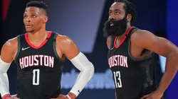 Harden and Westbrook demanded a trade. (Getty)