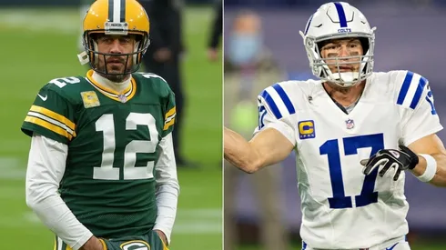 Aaron Rodgers (left) & Philip Rivers. (Getty)