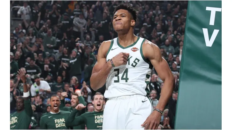 Giannis can sign a max contract extension. (Getty)