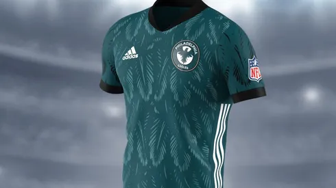 The Philadelphia Eagles soccer jersey.