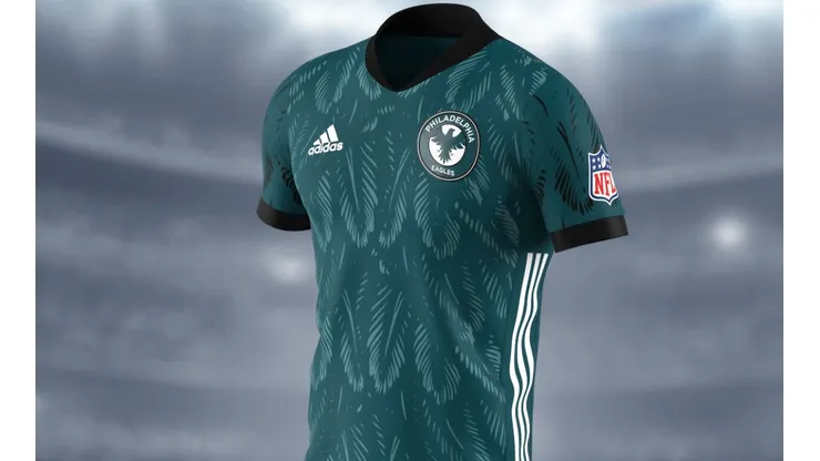 The Philadelphia Eagles soccer jersey.