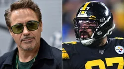 Robert Downey Jr (left) and Cam Heyward. (Getty)