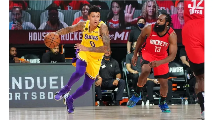 Kuzma recently won an NBA Championship. (Getty)
