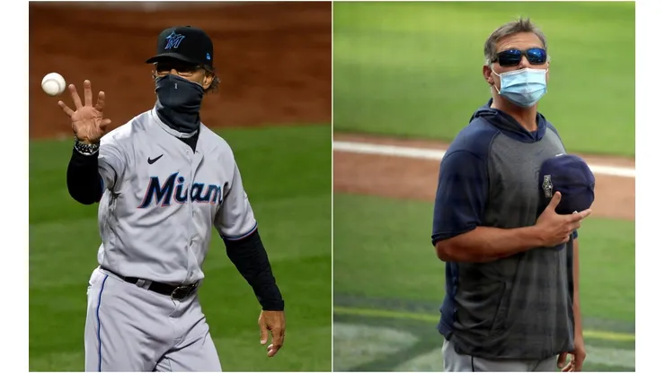 Don Mattingly (left) and Kevin Cash (right). (Getty)