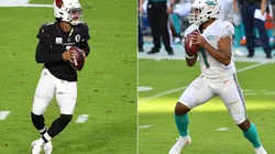 Kyler Murray (left) and Tua Tagovailoa. (Getty)