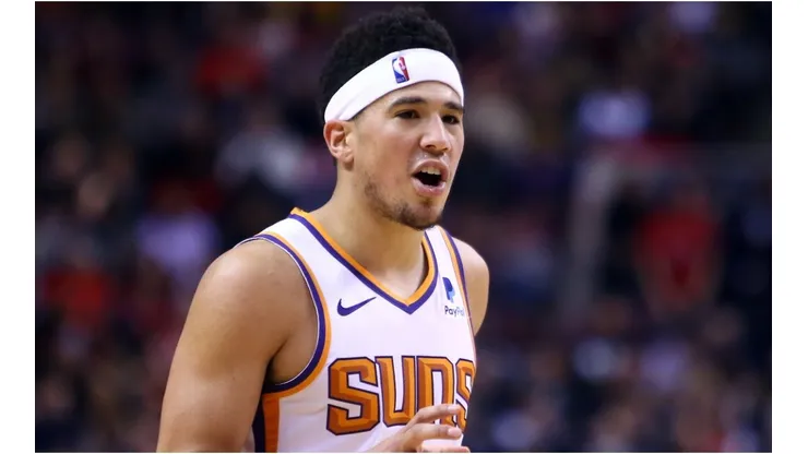 Booker broke out in the NBA bubble. (Getty)