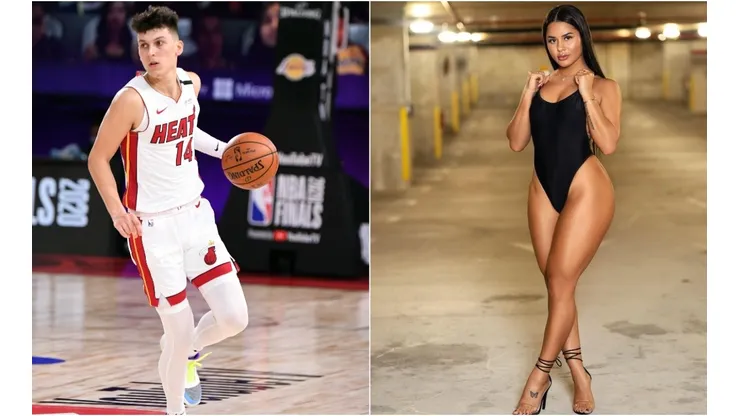 Tyler Herro and Katya Elise Henry. (Getty)