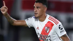 River Plate's Matías Suárez celebrates after scoring a goal (Getty).