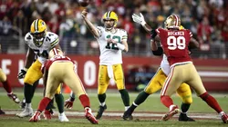 Aaron Rodgers has struggled against the 49ers. (Getty)