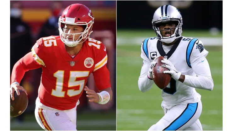 Patrick Mahomes (left) & Teddy Bridgewater. (Getty)