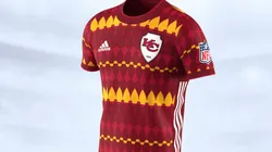 An arrowhead look for the Kansas City Chiefs.