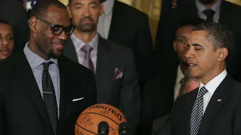 LeBron and Obama hold a close friendship. (Getty)