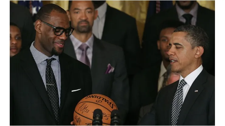 LeBron and Obama hold a close friendship. (Getty)