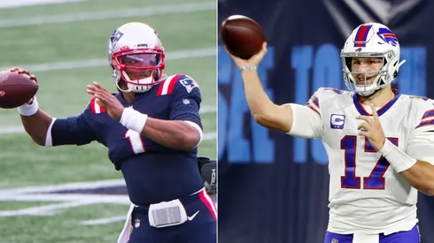 Cam Newton (left) and Josh Allen. (Getty)