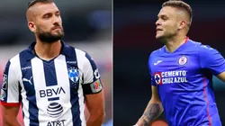 Monterrey's Nicolás Sánchez (left) and Cruz Azul's Jonathan Rodríguez (Getty)