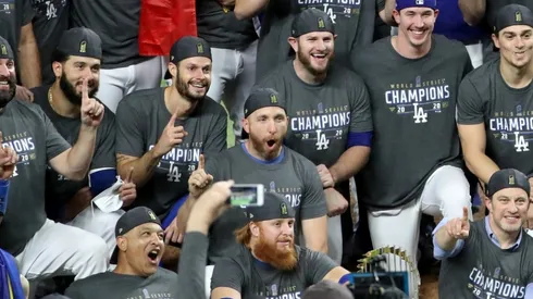 The Dodgers won their first World Series in 32 years. (Getty)
