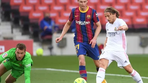 Modric scored the third goal for Real Madrid. (Getty)