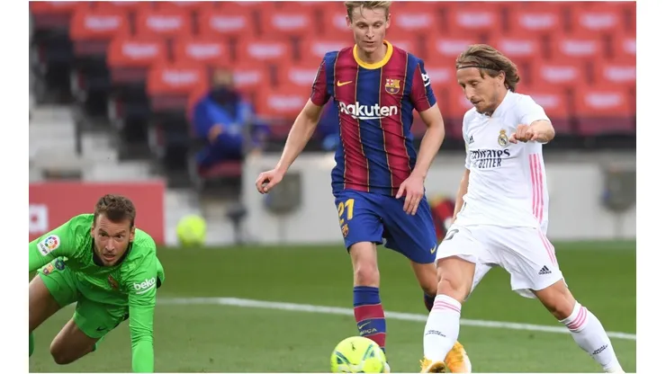 Modric scored the third goal for Real Madrid. (Getty)