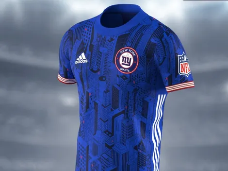 Big Blue New York Giants soccer jersey