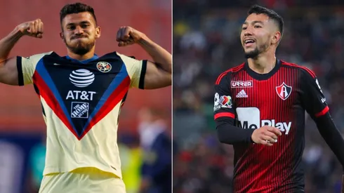 América's Henry Martin (left) and Atlas' Luciano Acosta (Getty).
