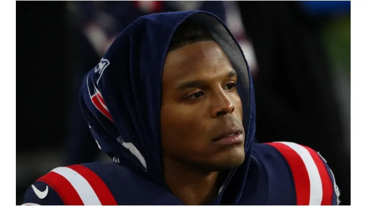 Newton was benched late in the game. (Getty)