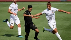 Carlos Vela made his return to the pitch in LAFC 2-0 victory over the Galaxy. (Getty)