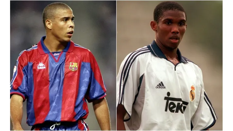 Ronaldo (left) and Samuel Eto'o. (Getty)