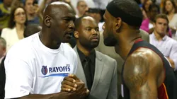 Michael Jordan and LeBron James. (Getty)