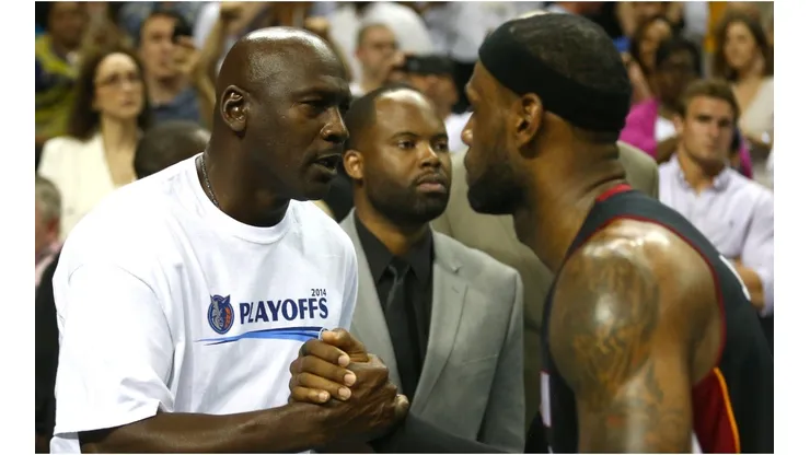 Michael Jordan and LeBron James. (Getty)