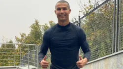 Cristiano Ronaldo's new bald look. (Twitter)