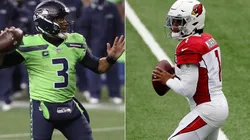 Russell Wilson (left) and Kyler Murray. (Getty)