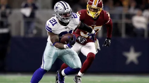 Ezekiel Elliott fumbled twice in his last game. (Getty)