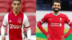 Antony (left) and Mohamed Salah. (Getty)