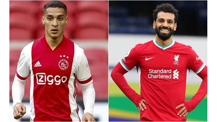 Antony (left) and Mohamed Salah. (Getty)