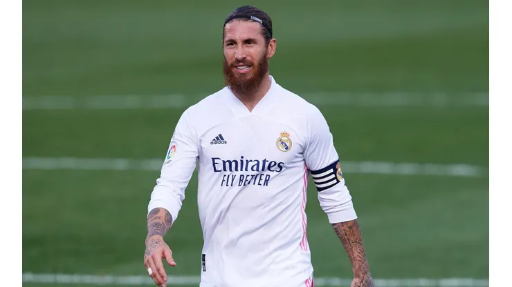 Sergio Ramos of Real Madrid CF looks on during a La Liga game. (Getty)