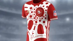 The San Francisco 49ers soccer jersey.
