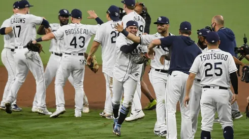 The Rays beat the Astros in the ALCS. (Getty)